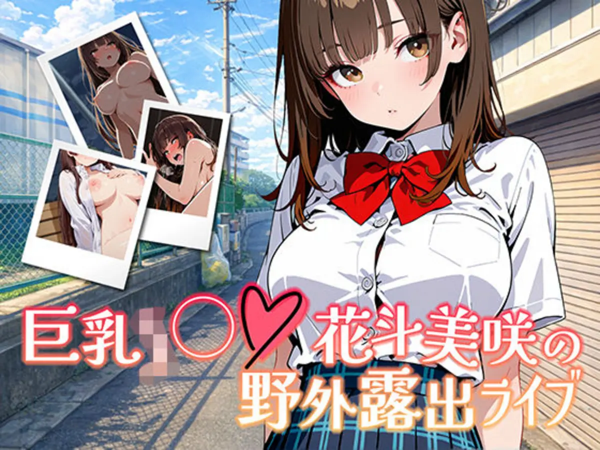 【アニメ対応・ボイスあり】巨乳J◯花斗美咲の野外露出ライブ